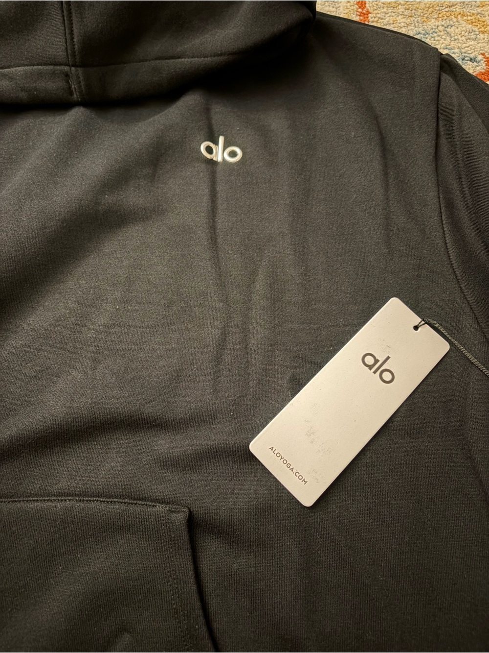 NWT Alo Yoga Accolade Hoodie & Sweatpants Matching Set Black - Picture 3 of 7